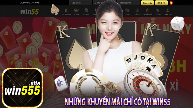 Những khuyến mãi chỉ có tại win55